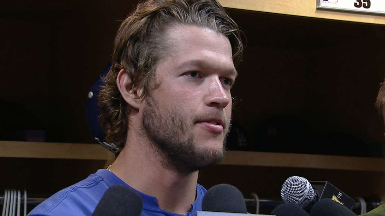 Kershaw on scoreless streak