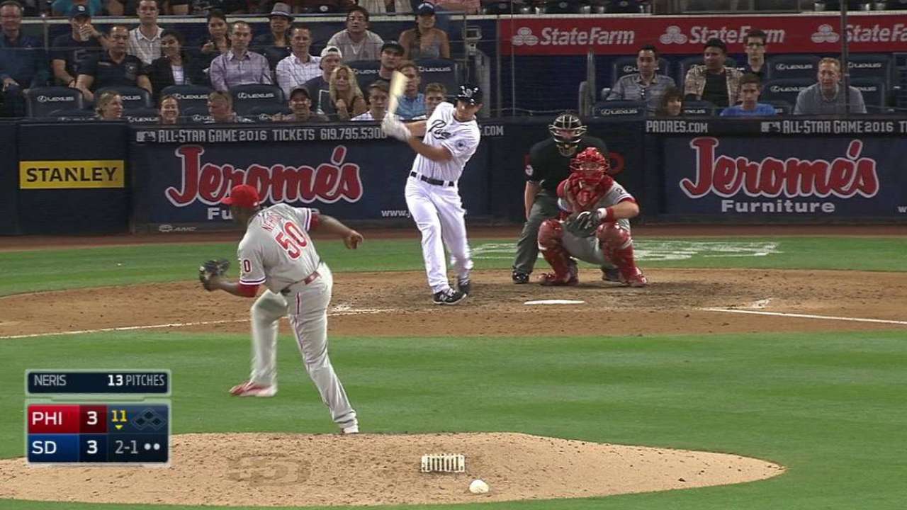 Dickerson singles for first big league hit