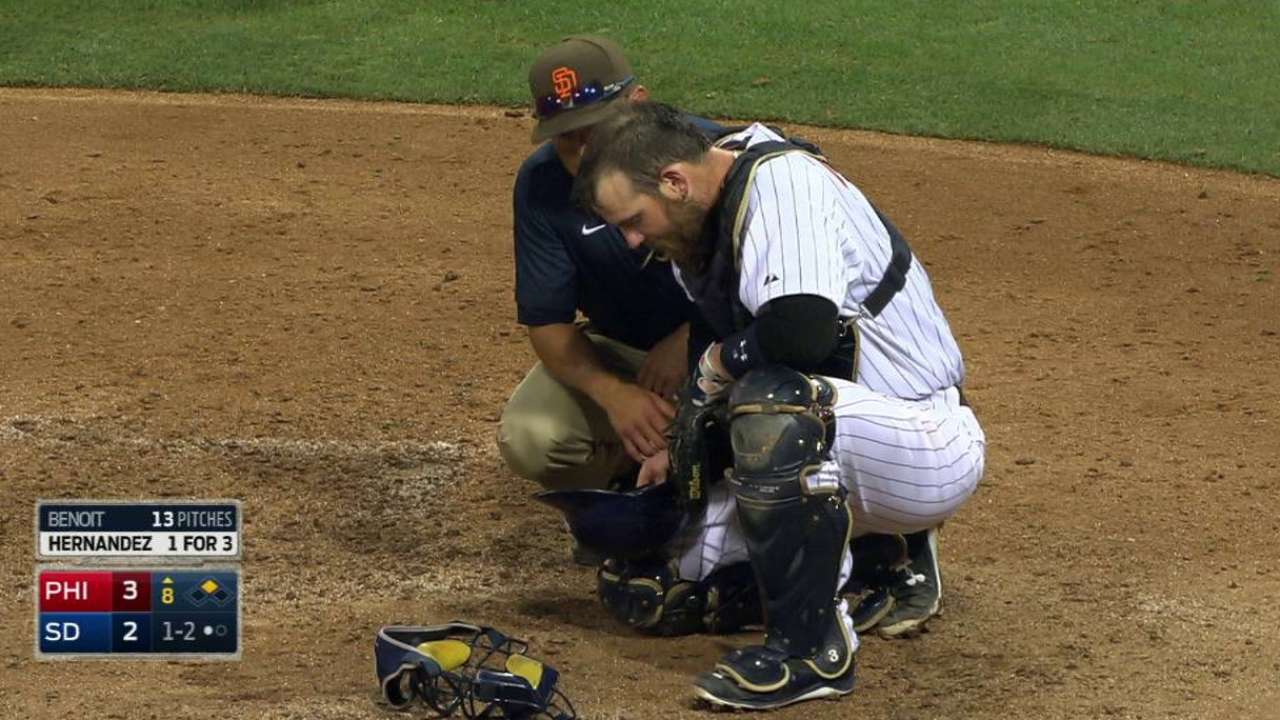 Norris shaken up