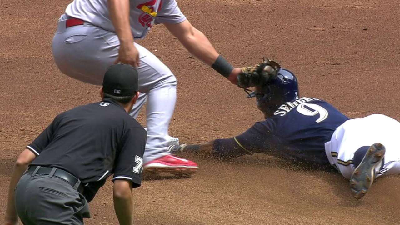 Brewers challenge out call