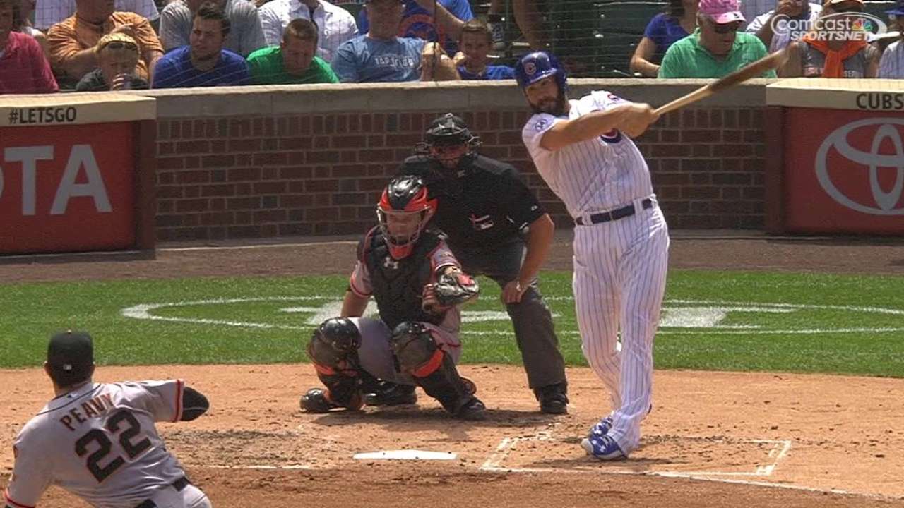 Arrieta's 2nd-inning triple