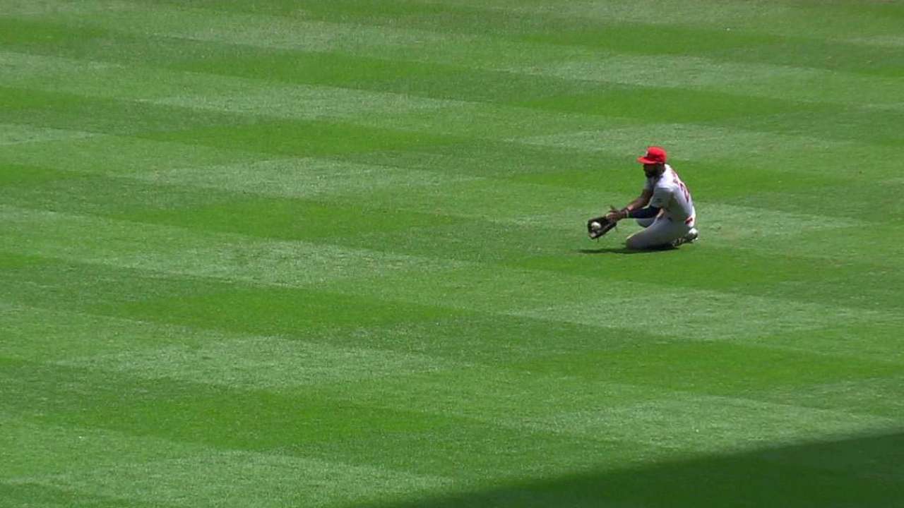 Heyward's sliding catch