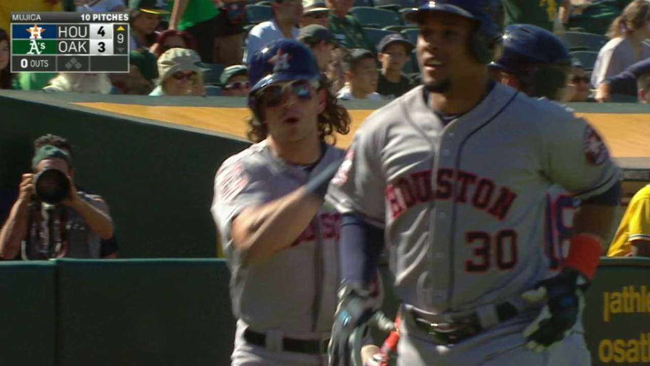 Astros' bullpen falters after Rasmus' heroics