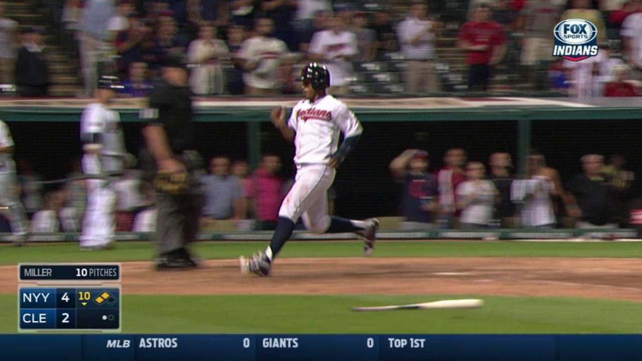 Santana's sacrifice fly