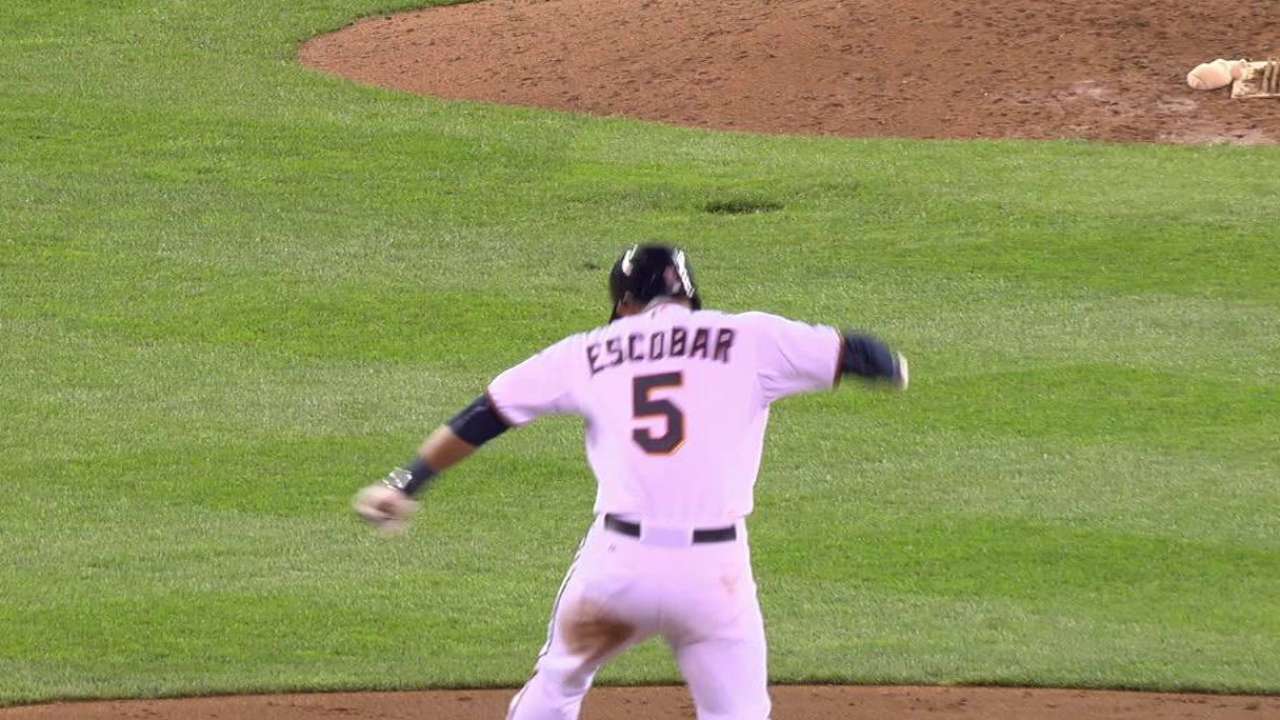 Doble productor de Eduardo Escobar hizo ganar a Twins en la novena