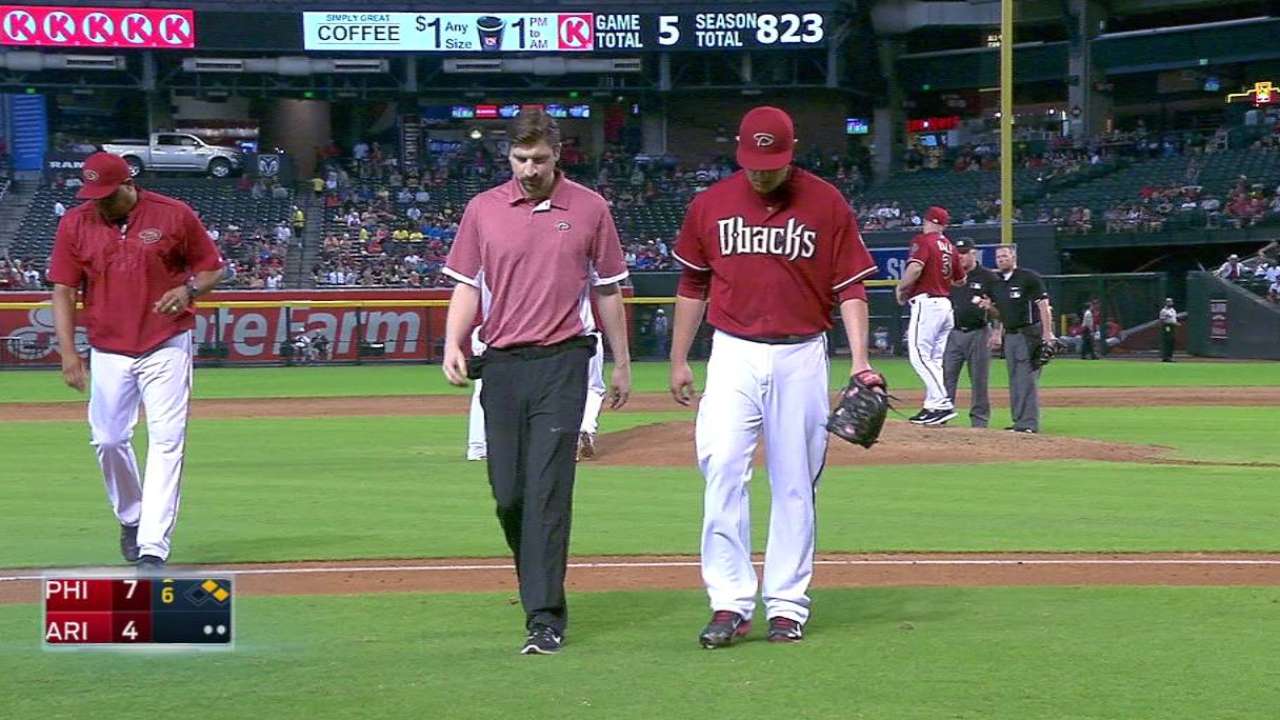D. Hernandez exits with injury