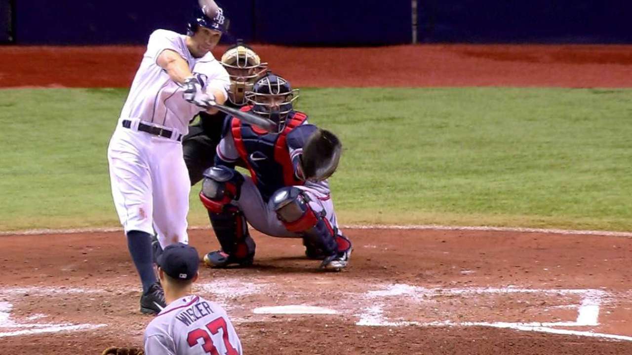 Sizemore homers off catwalk