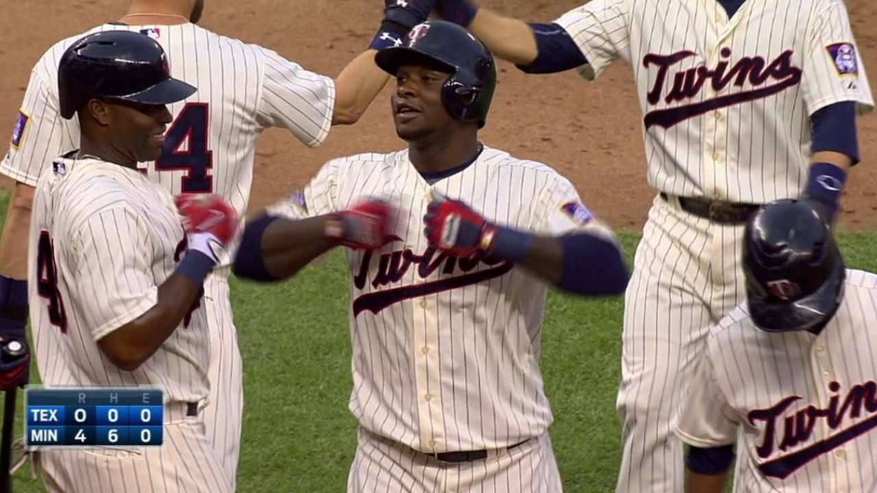 Hicks y Sanó lideran paliza de Mellizos sobre Rangers