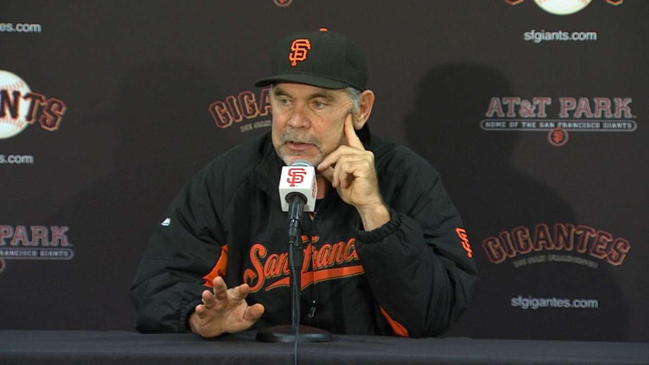 Bochy on pitching in Giants' win