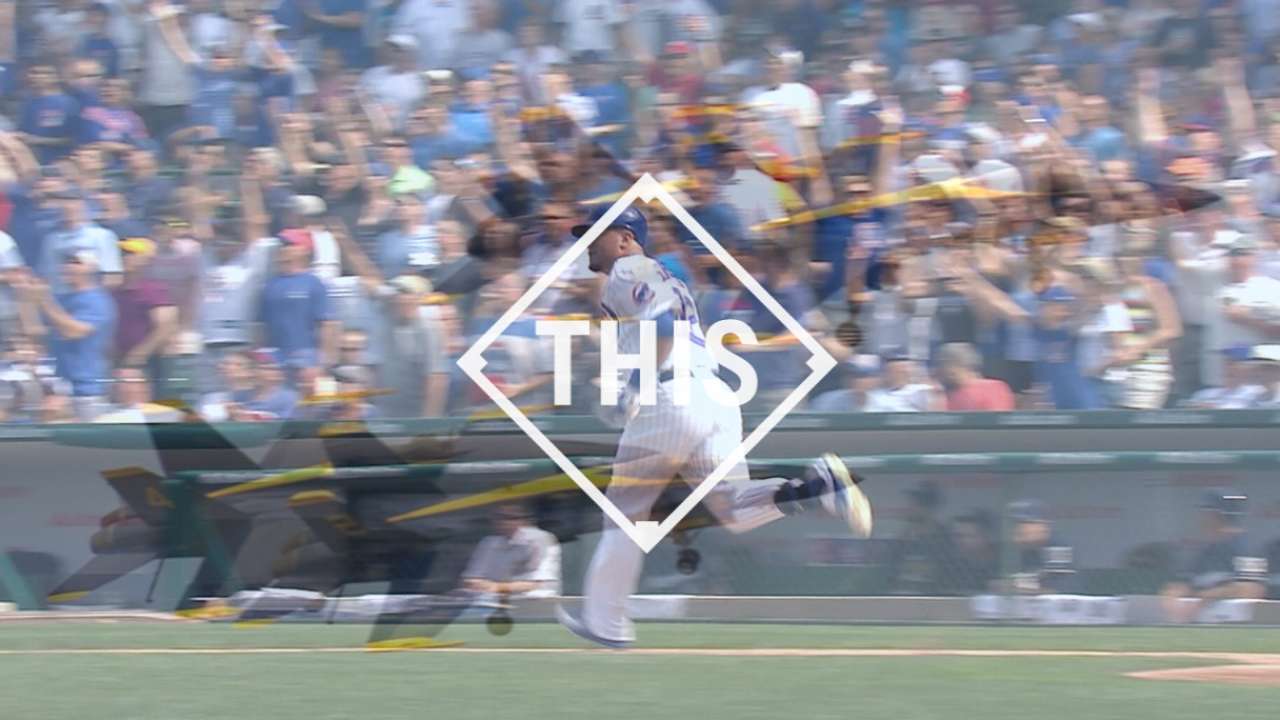 Schwarber, Montero bonding behind the plate