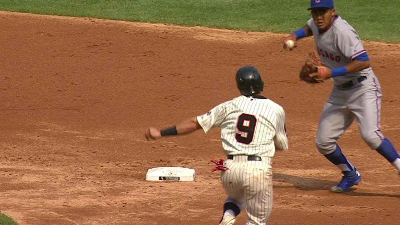 Castro's first start at second