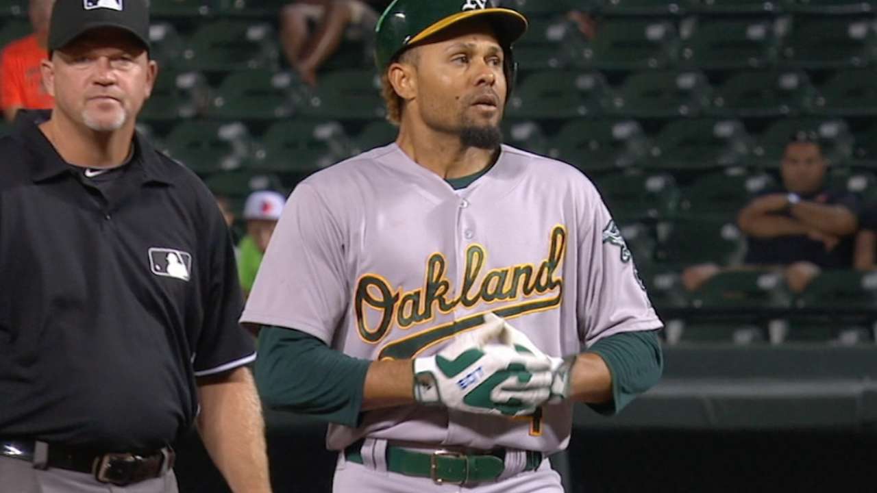 Crisp's four-hit game