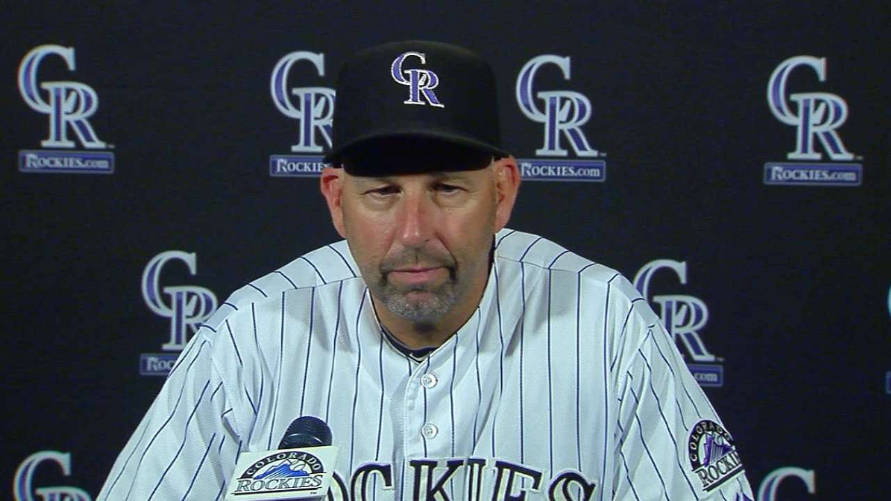 Weiss on loss to Padres