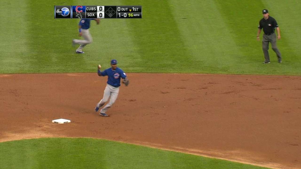 Castro flashes the leather