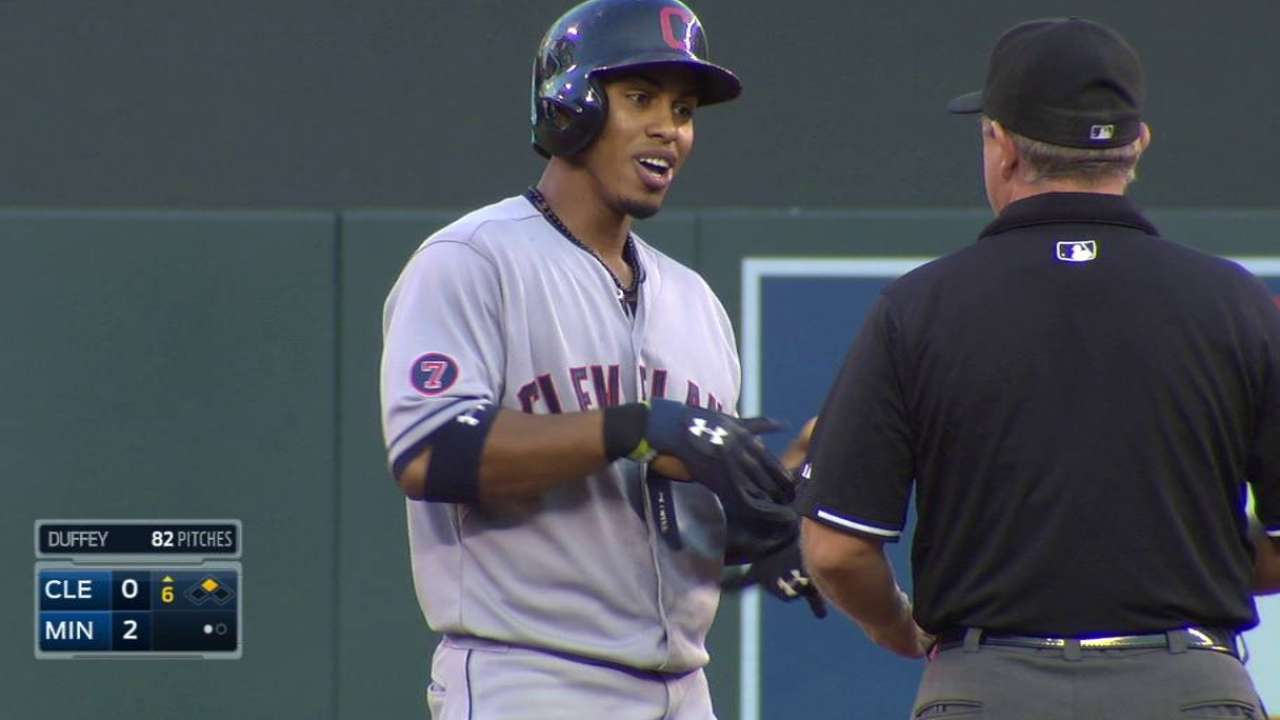 Lindor breaks up no-hitter