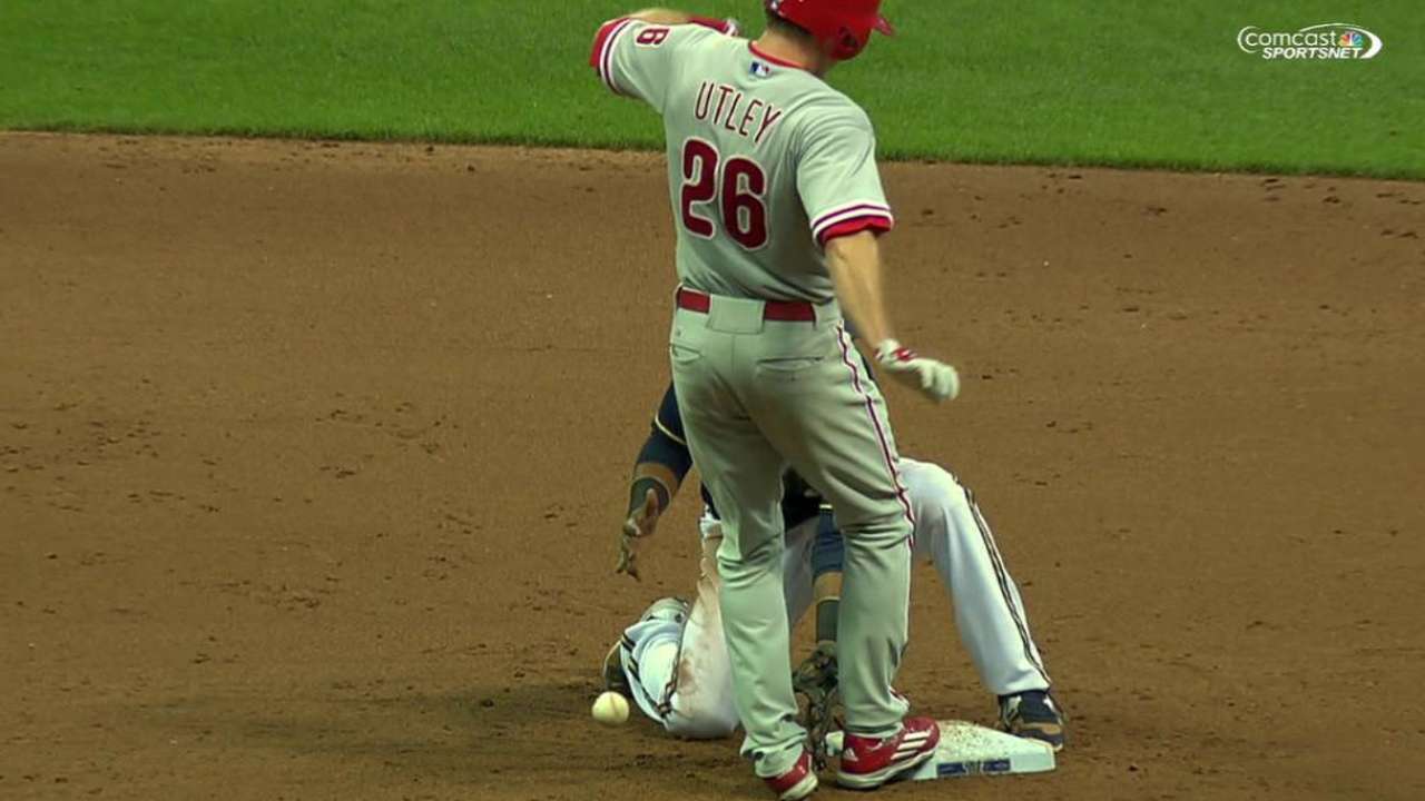 Utley ruled safe