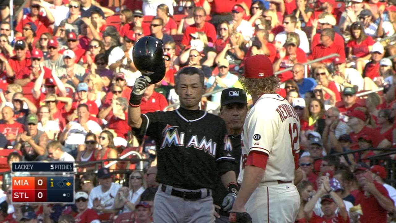 Ichiro passes Cobb; Marlins open to 2016 return