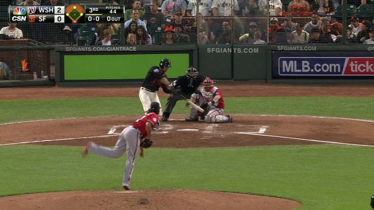 Duffy, Peavy lucen y S.F. doblega a los Nacionales