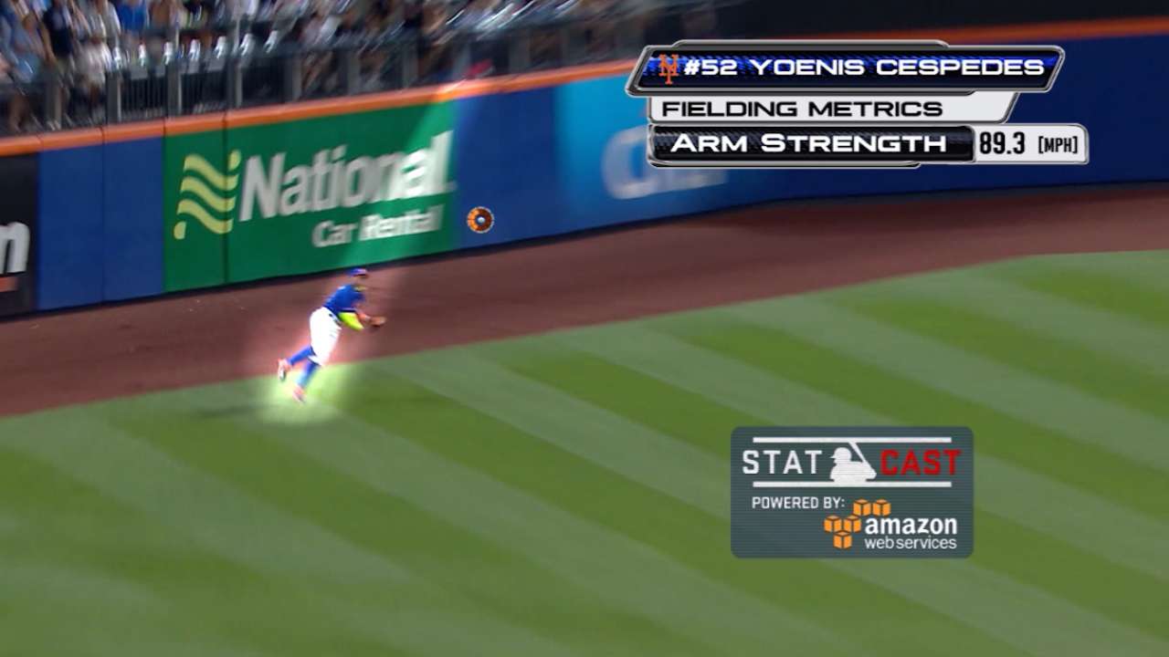 Statcast: Cespedes loads cannon