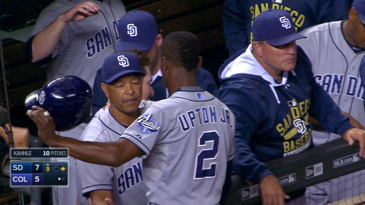 Padres' three-run 9th inning