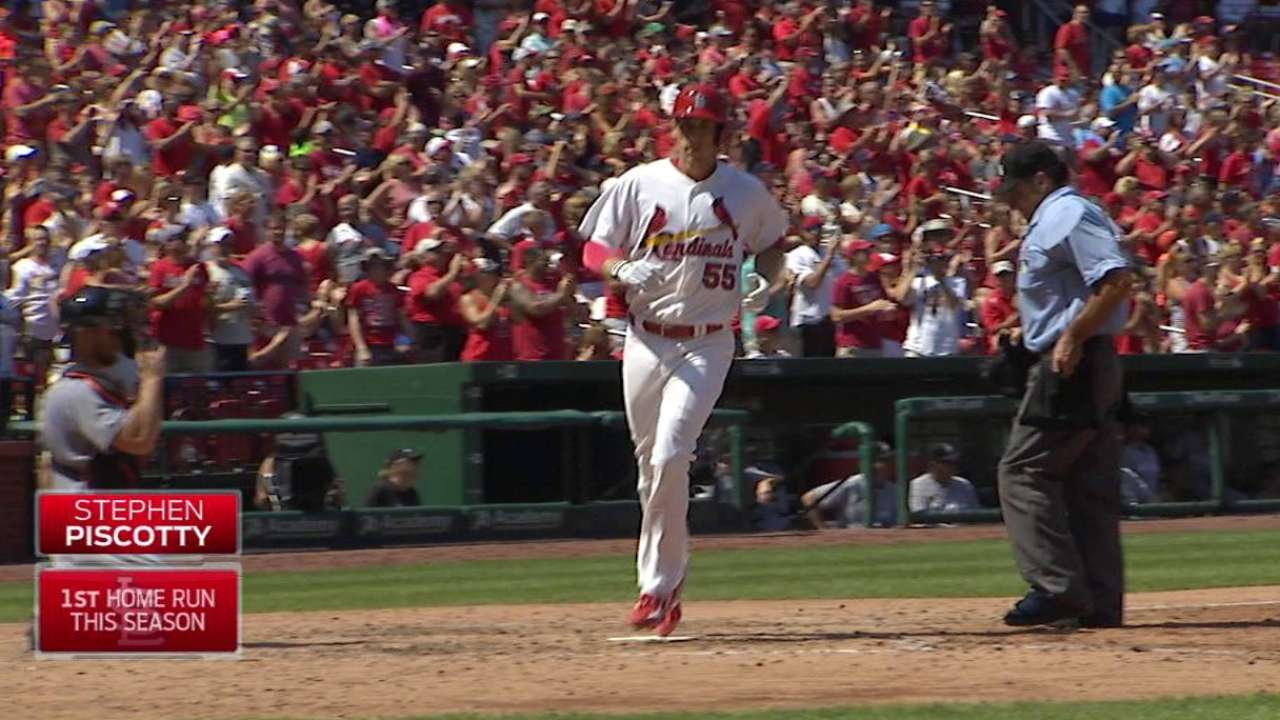 Piscotty's first career homer