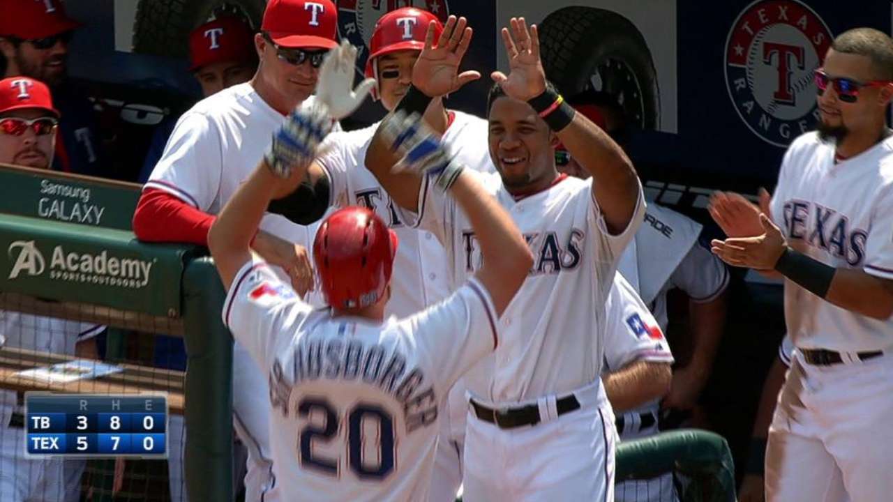 Strausborger's first MLB homer