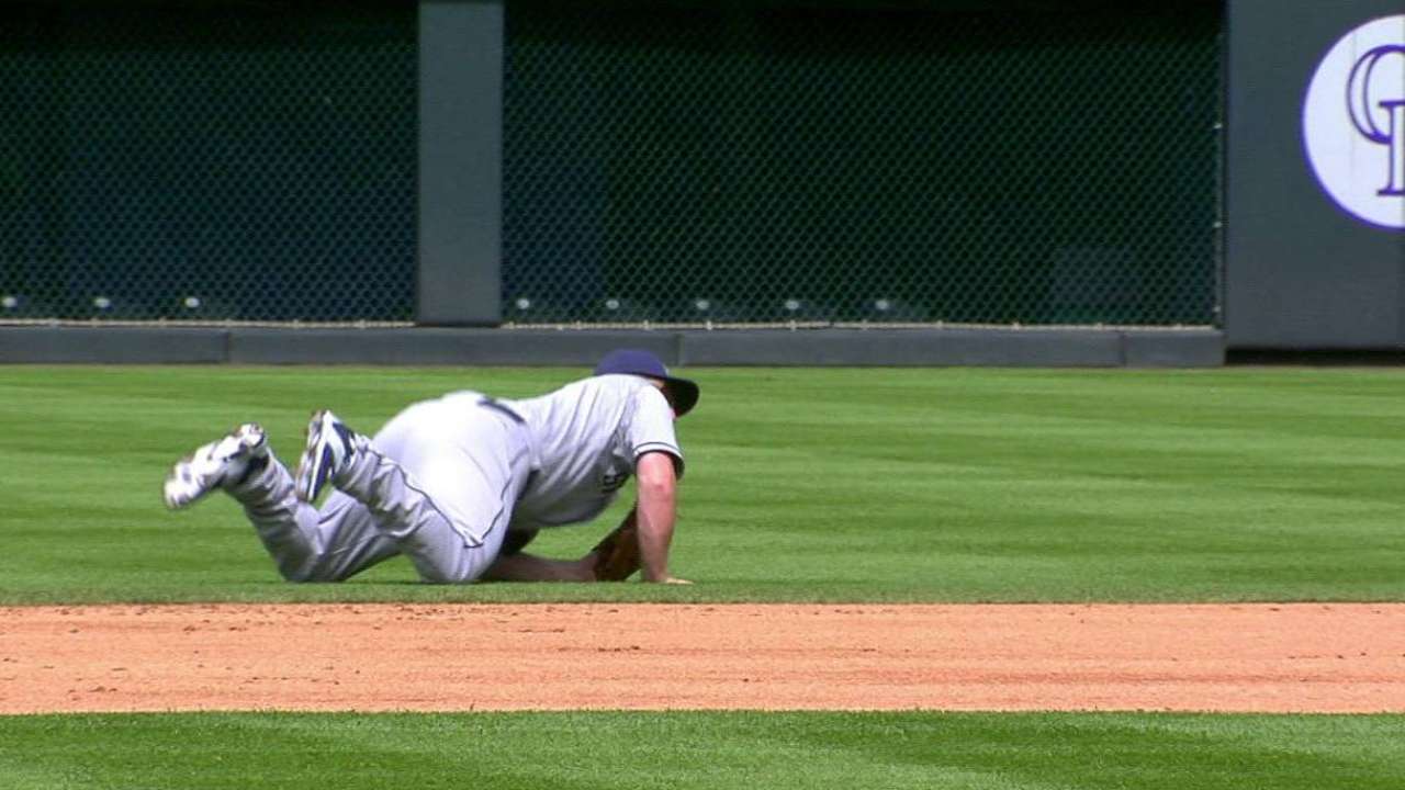 Gyorko's diving catch