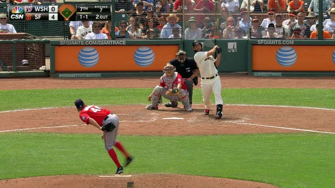 Bumgarner goes yard
