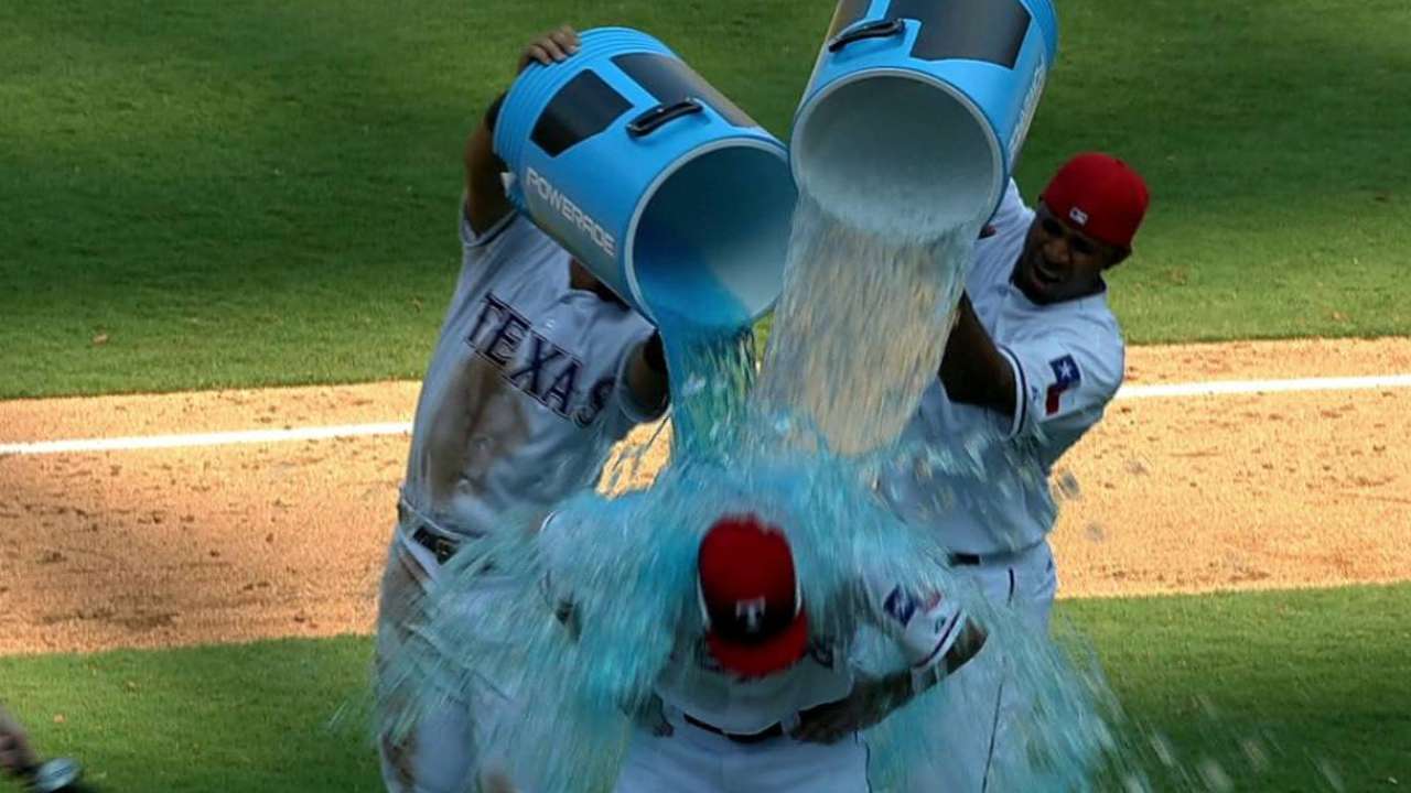 Strausborger on the win, homer