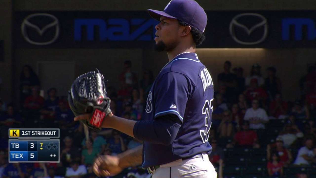 Colome fans Beltre