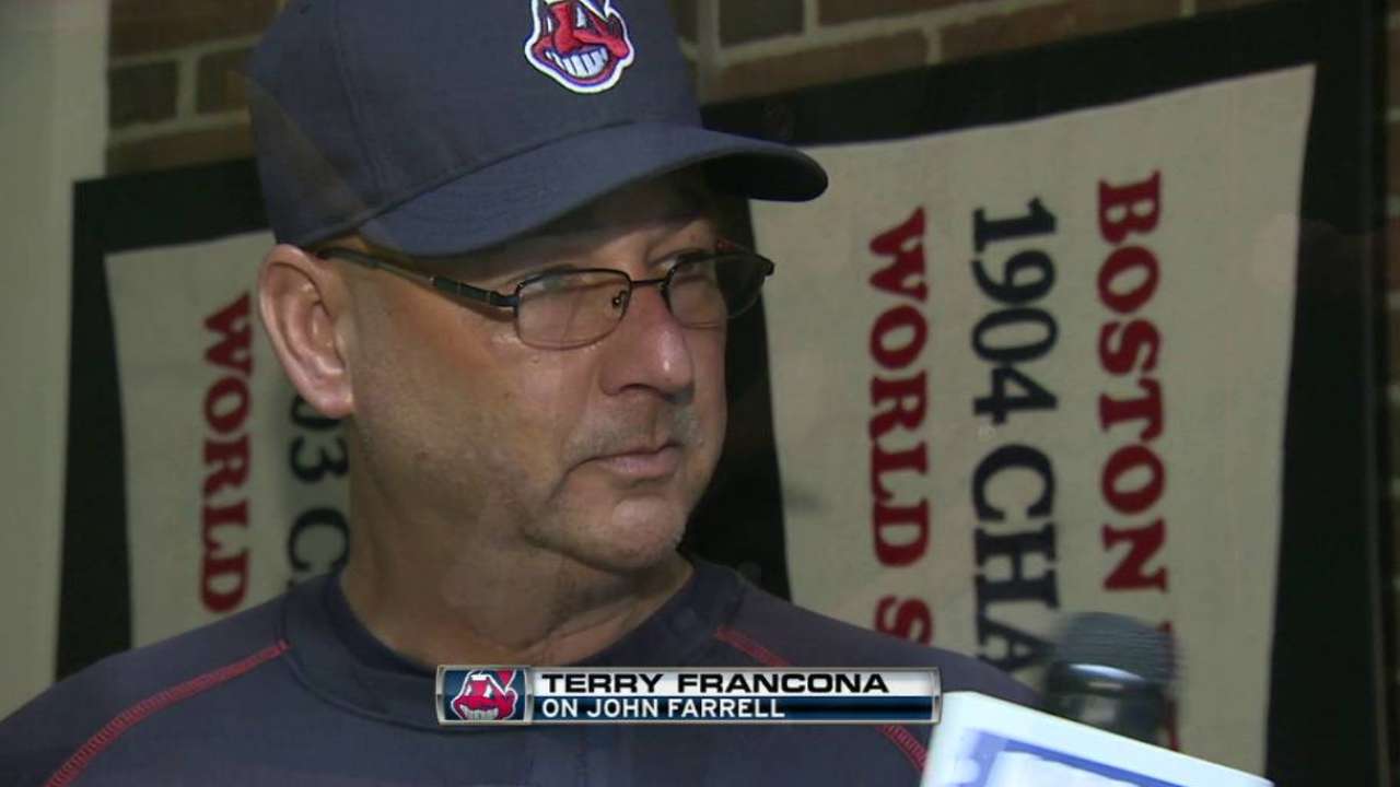 Francona to be at Farrell's side at 1st chemo session