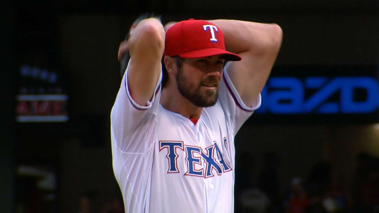 Hamels goes seven innings