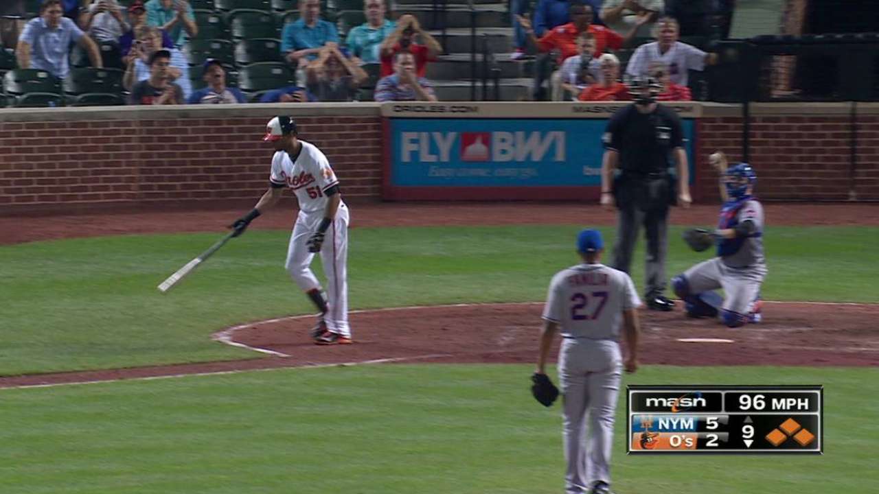 Urrutia's bases-loaded walk
