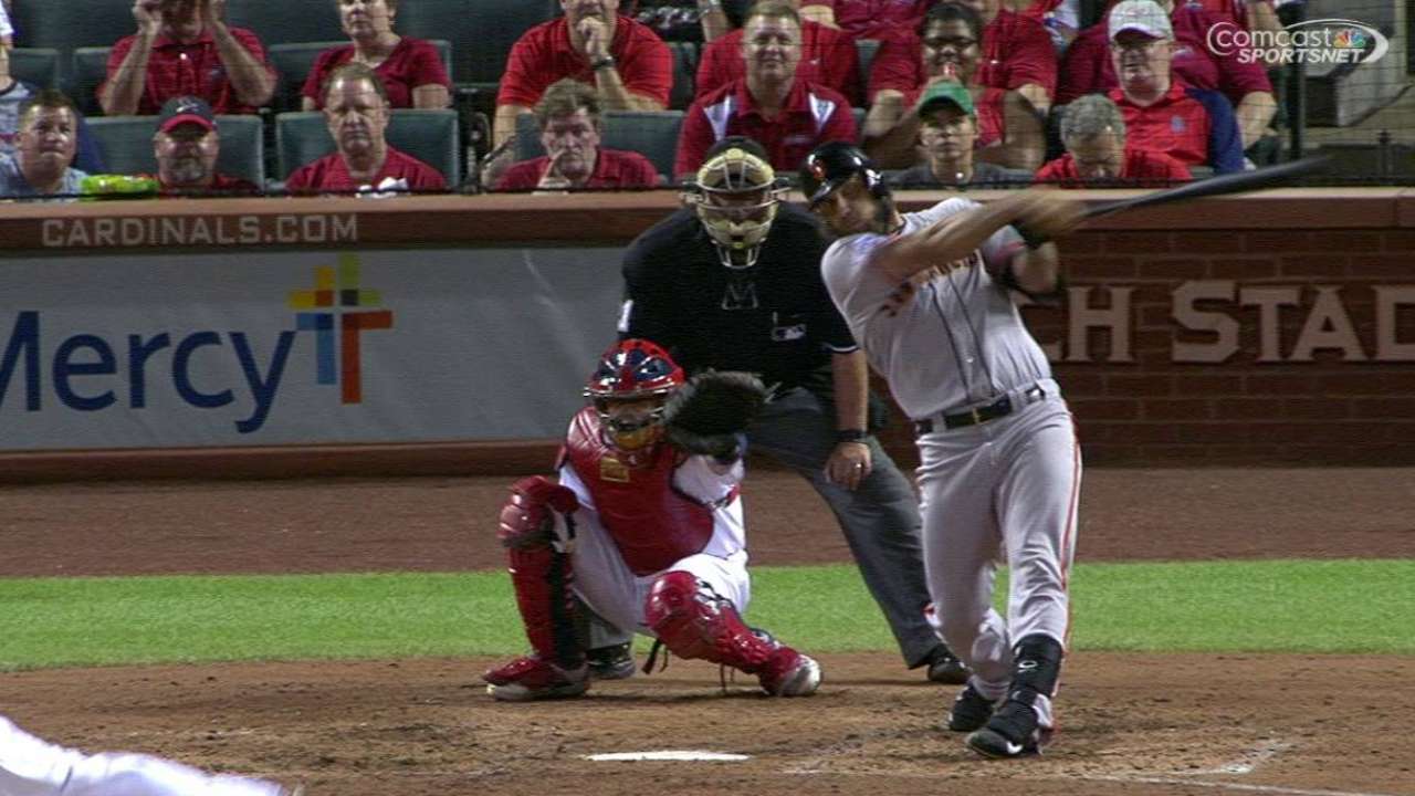 Bumgarner's pinch-hit single