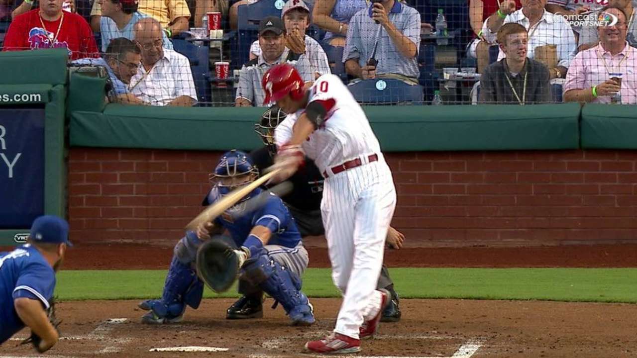 Altherr's first career hit