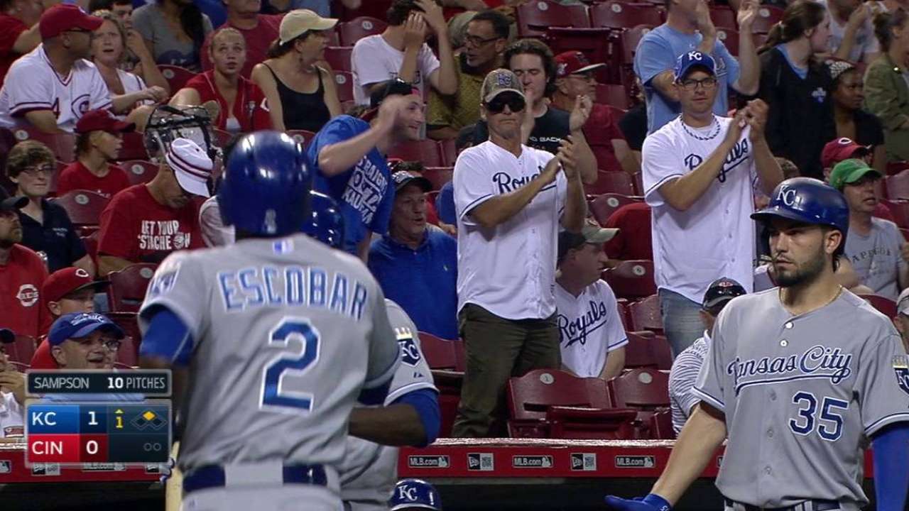 Cain ayuda a Reales a completar barrida en Cincinnati