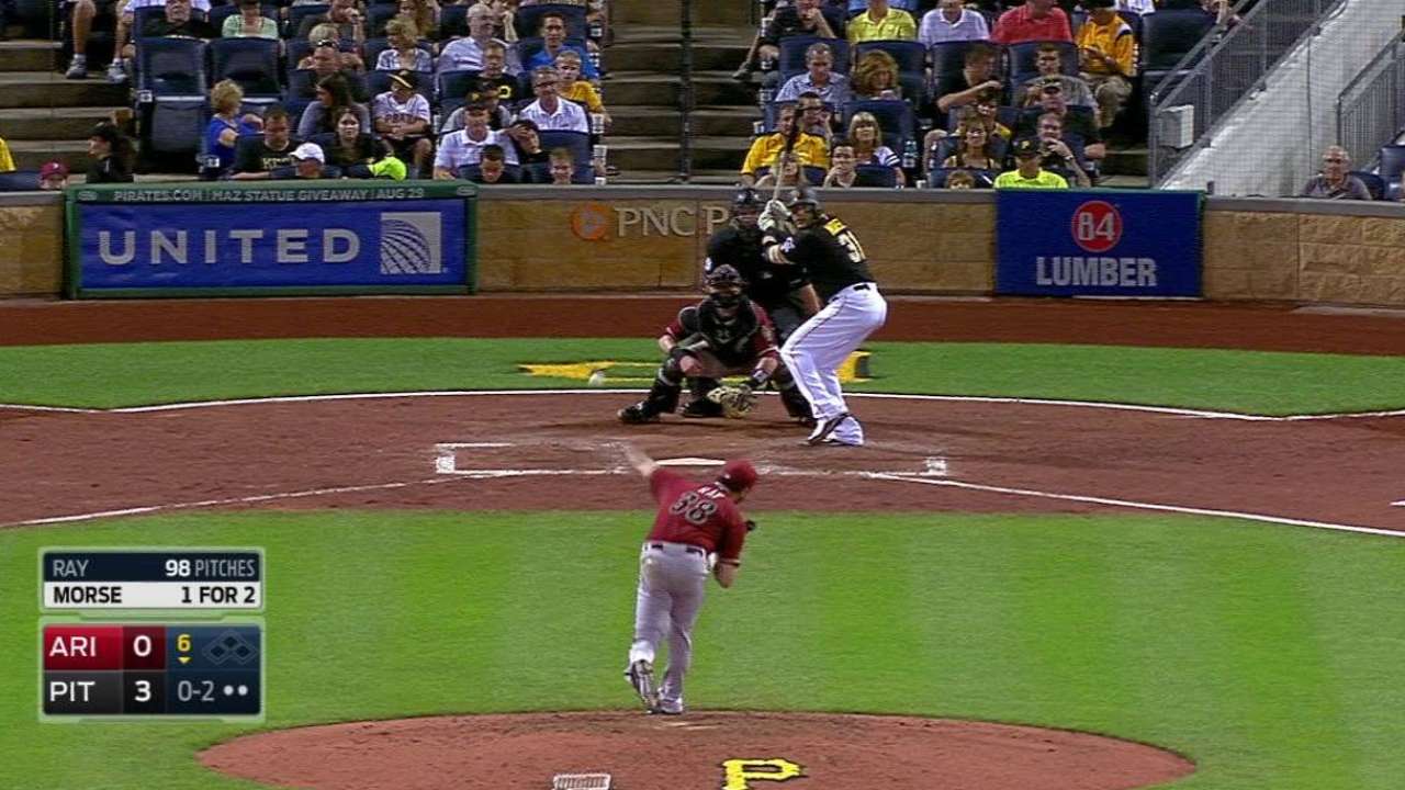 Ray fans Morse to end the 6th