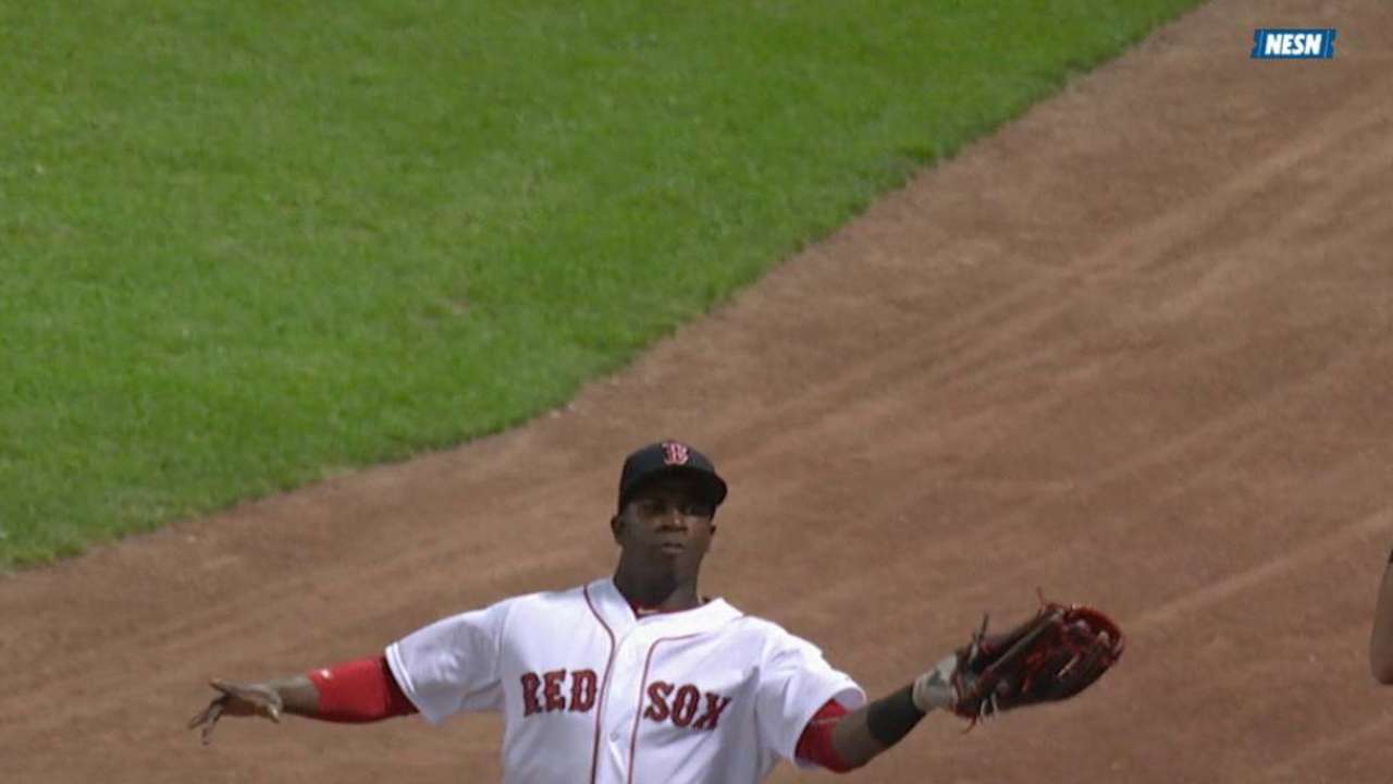 Castillo's grab in foul ground