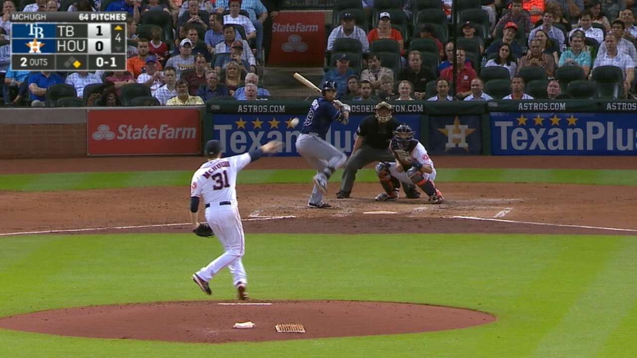 McHugh trips, still makes play