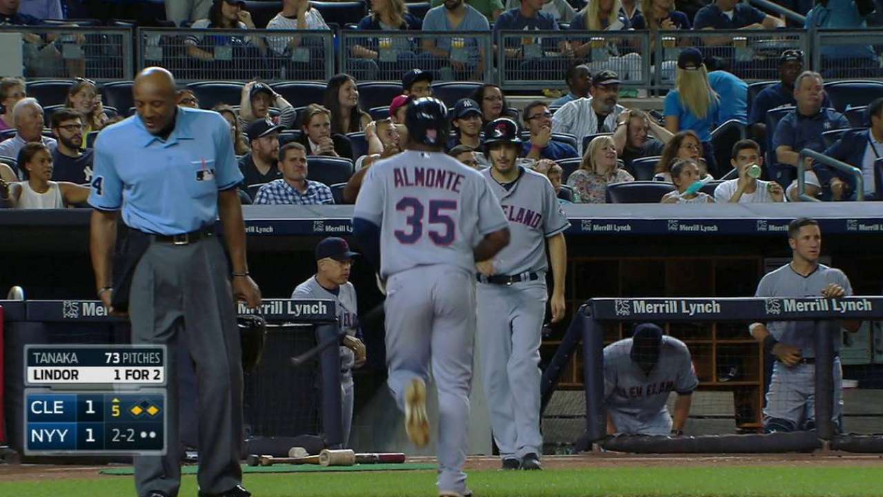 Almonte scores on error