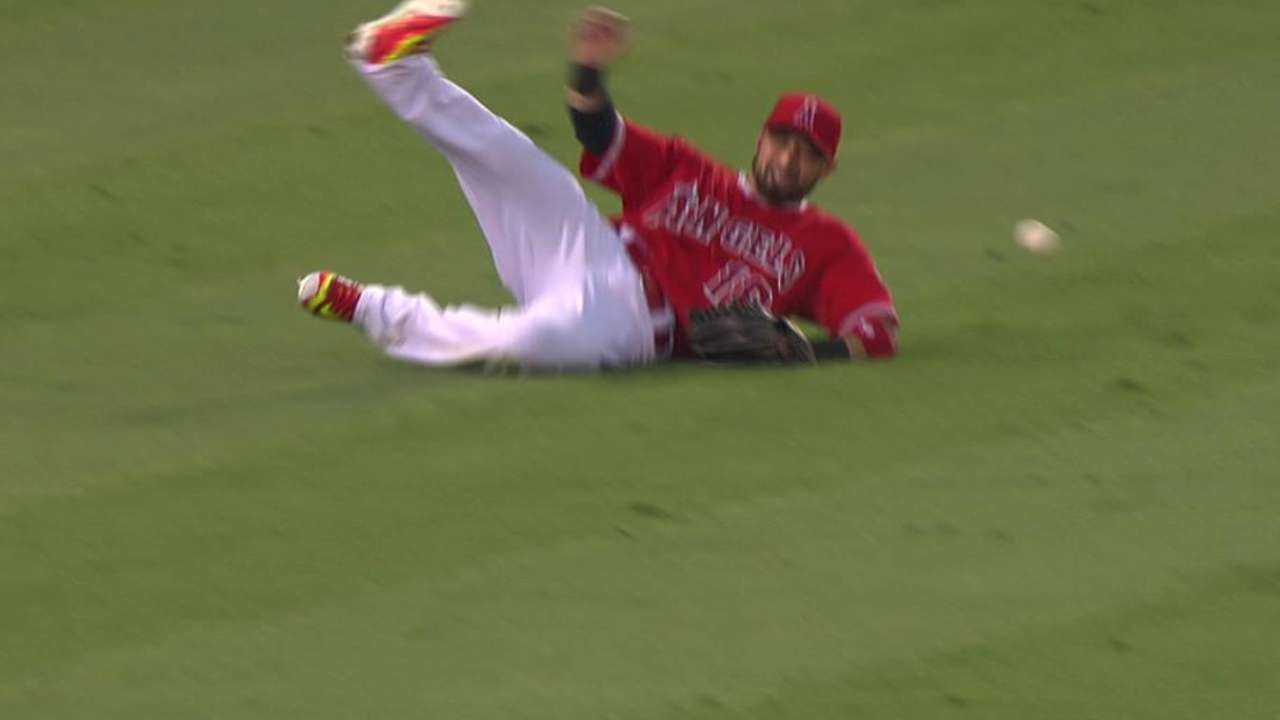 Two runs score on an error