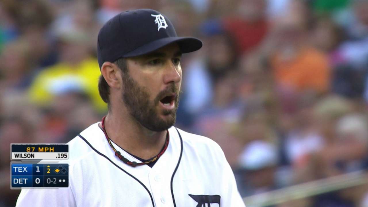 Verlander strikes out eight