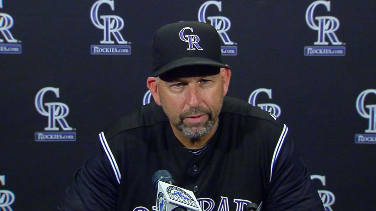 Weiss on Rockies' 14-9 loss