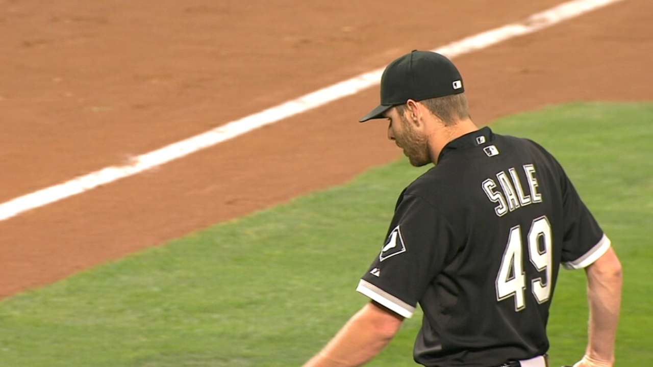 Sale logs double-digit strikeouts for 12th time