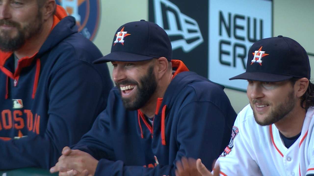 Biggio gives Fiers a shoutout