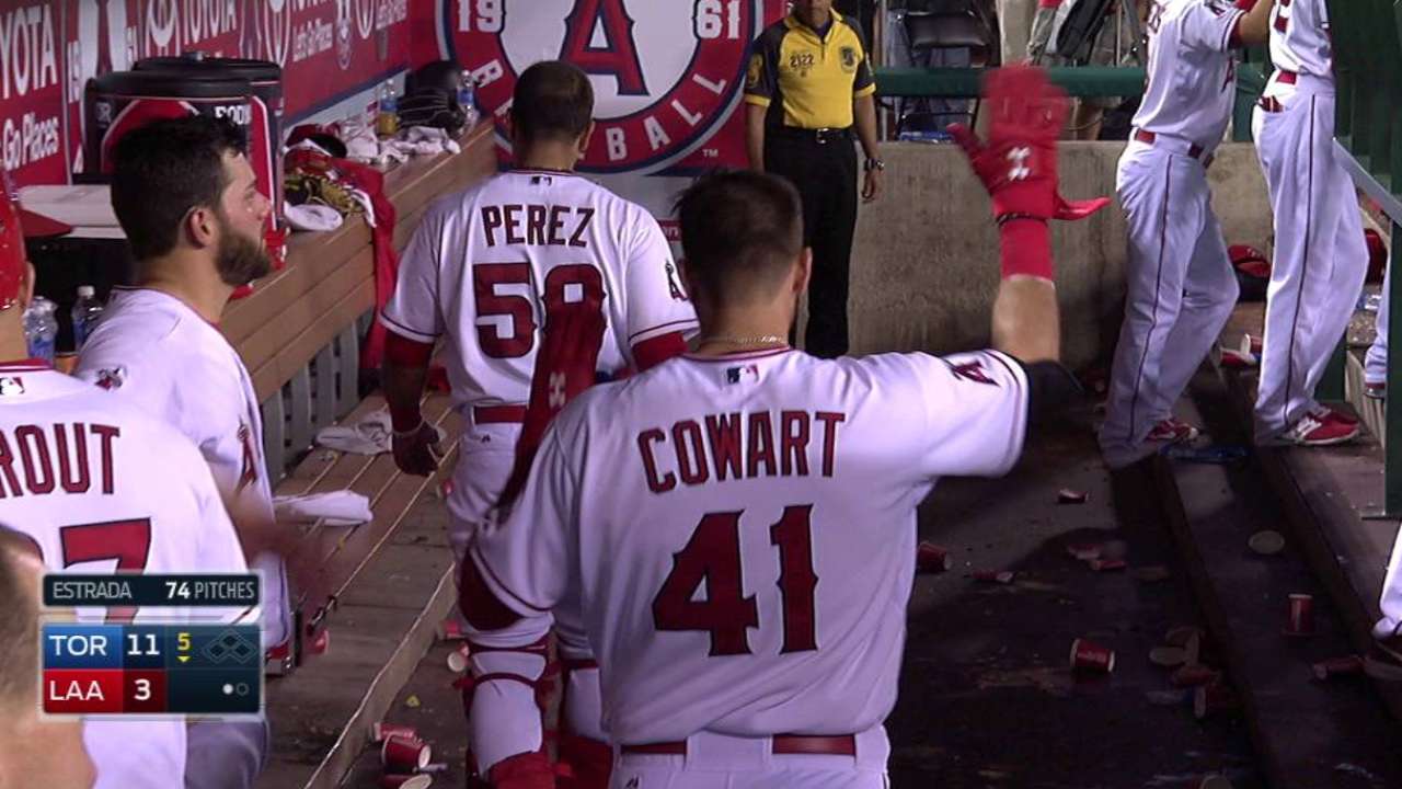 Cowart goes deep for first big league hit
