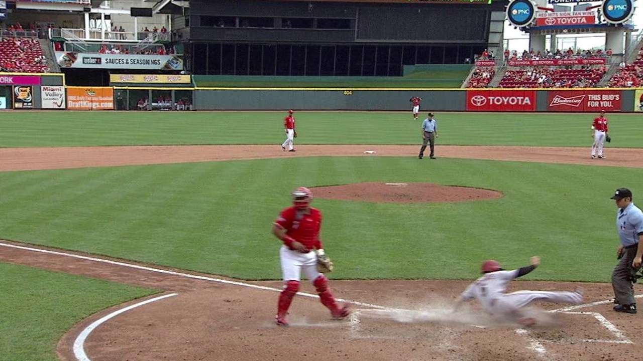 Inciarte scores on error