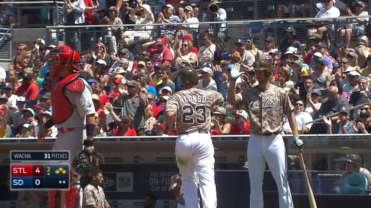 Padres no pueden con Wacha, Cardenales
