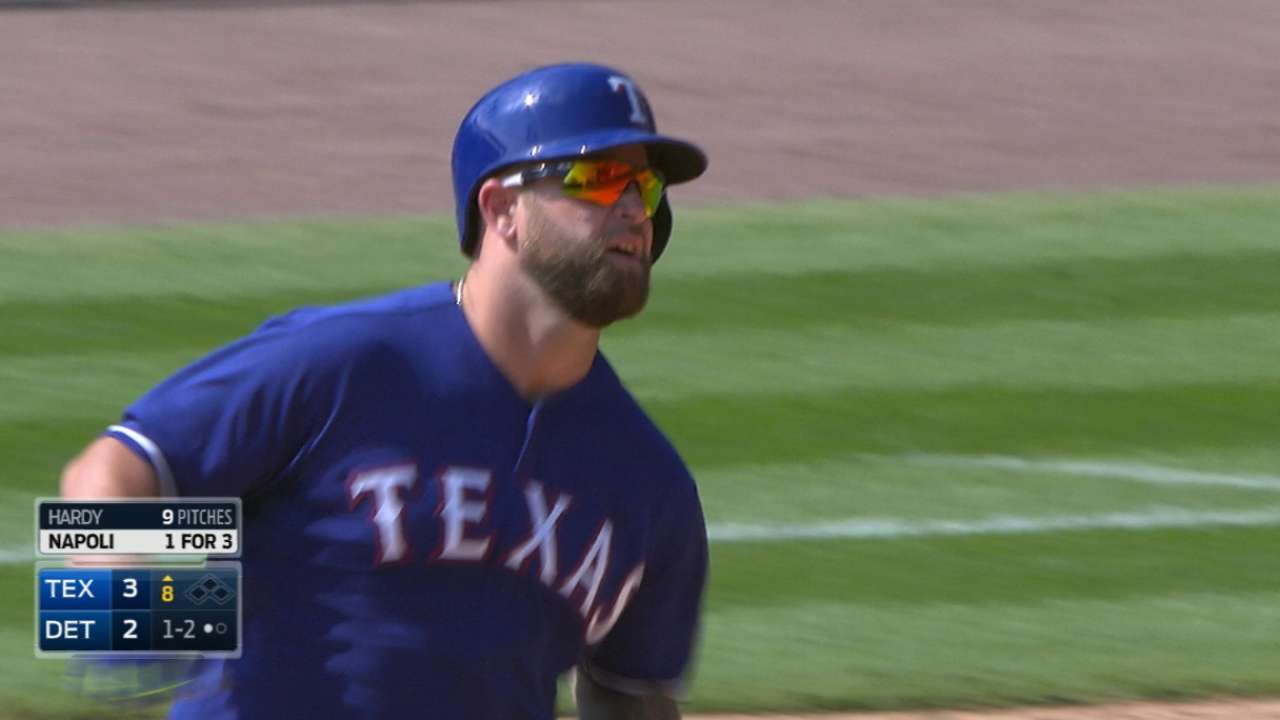 Hamels and Napoli on win