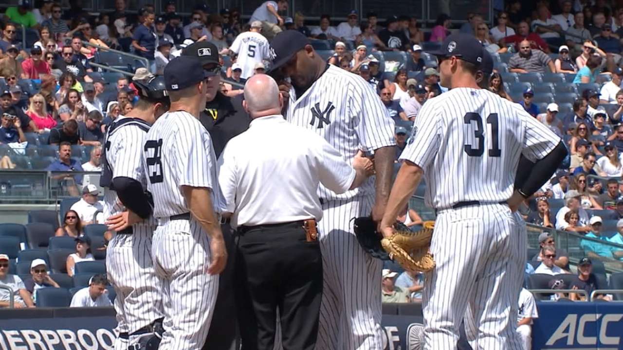 Girardi on Sabathia's injury